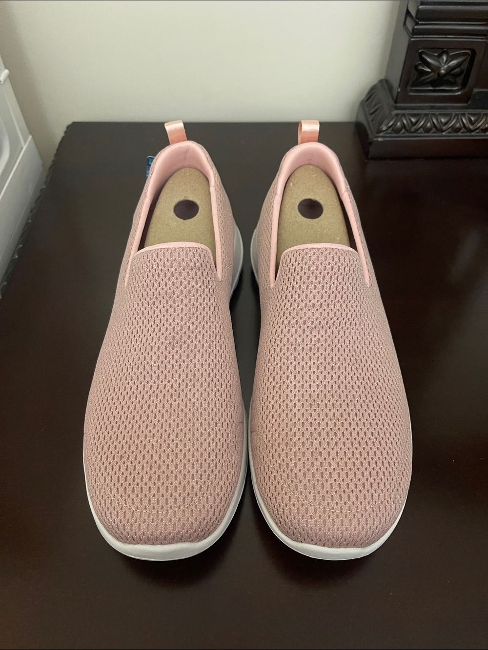 Skechers Slip-On Knit Sneakers - Dusty Rose